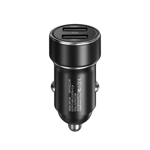 WK WP-C46 Staroad Series Vieyie 15W Dual-USB Car Charger (Black) - HoMEdemic™ 