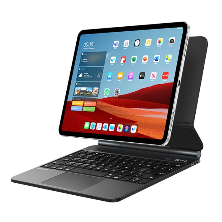 MOMAX KB3M MAG LINK Wireless Suspended Magnetic Keyboard Leather Case For iPad Pro 11 2022 / 2021 / 2020 / 2018 / Air 2022 / 2020 10.9 (Black) - HoMEdemic™ 