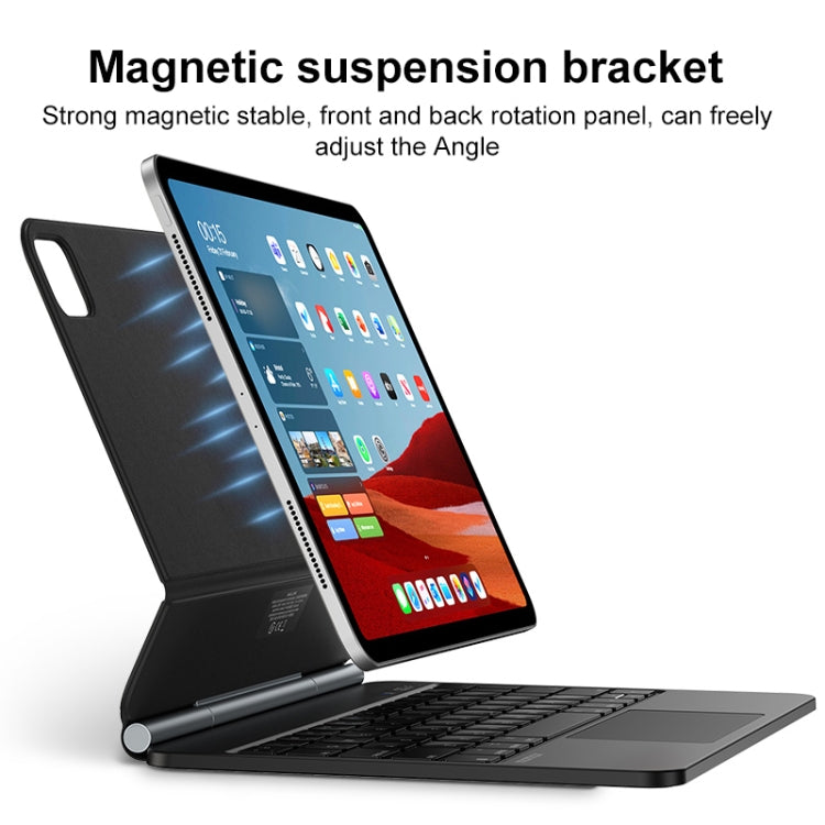 MOMAX KB3M MAG LINK Wireless Suspended Magnetic Keyboard Leather Case For iPad Pro 11 2022 / 2021 / 2020 / 2018 / Air 2022 / 2020 10.9 (Black) - HoMEdemic™ 