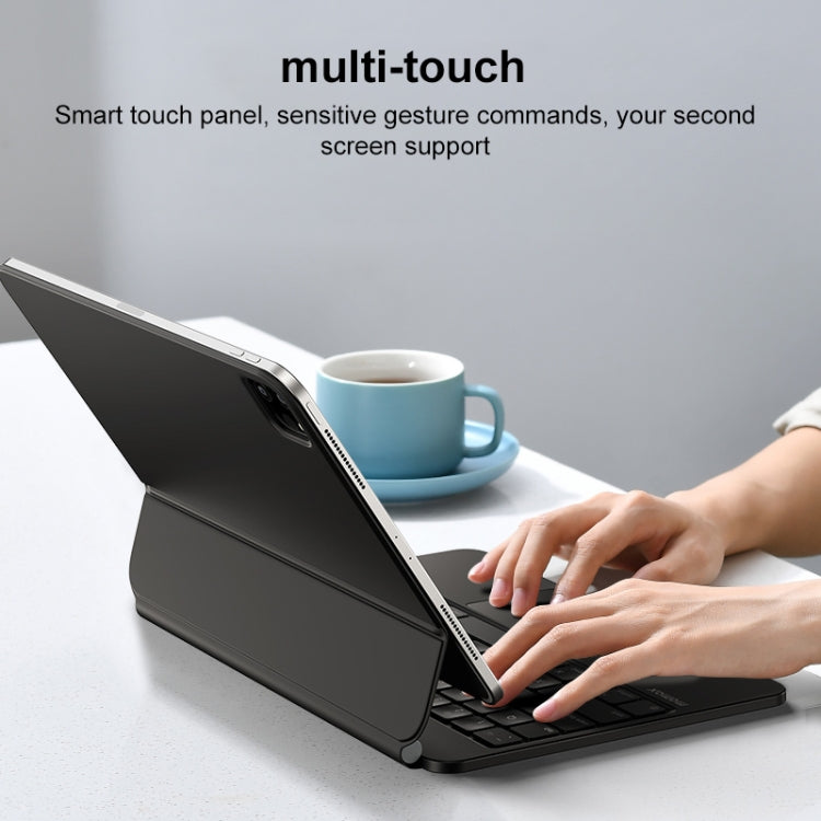 MOMAX KB3M MAG LINK Wireless Suspended Magnetic Keyboard Leather Case For iPad Pro 11 2022 / 2021 / 2020 / 2018 / Air 2022 / 2020 10.9 (Black) - HoMEdemic™ 