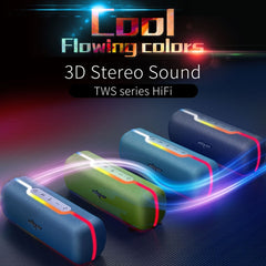 ZEALOT S55 Portable Stereo Bluetooth Speaker with Built-in Mic, Support Hands-Free Call & TF Card & AUX (Black) - HoMEdemic™ 