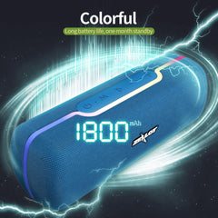 ZEALOT S55 Portable Stereo Bluetooth Speaker with Built-in Mic, Support Hands-Free Call & TF Card & AUX (Black) - HoMEdemic™ 