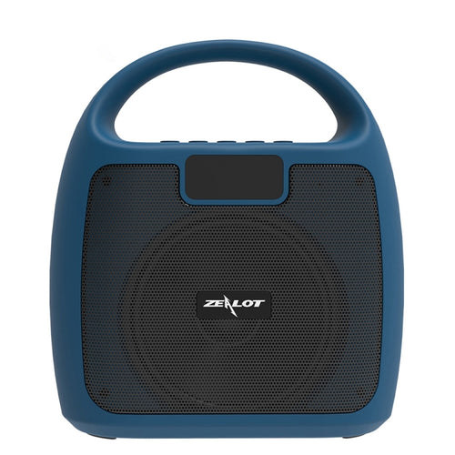 ZEALOT S42 Portable FM Radio Wireless Bluetooth Speaker with Built-in Mic, Support Hands-Free Call & TF Card & AUX (Lake Blue) - HoMEdemic™ 