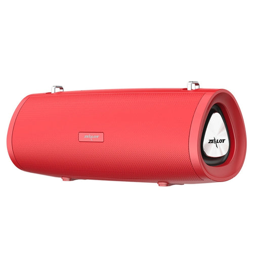 ZEALOT S38 Portable Subwoofer Wireless Bluetooth Speaker with Built-in Mic, Support Hands-Free Call & TF Card & AUX (Red) - HoMEdemic™ 