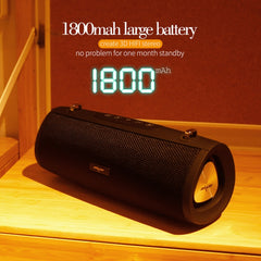 ZEALOT S38 Portable Subwoofer Wireless Bluetooth Speaker with Built-in Mic, Support Hands-Free Call & TF Card & AUX (Black) - HoMEdemic™ 