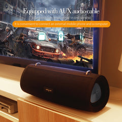 ZEALOT S38 Portable Subwoofer Wireless Bluetooth Speaker with Built-in Mic, Support Hands-Free Call & TF Card & AUX (Lake Blue) - HoMEdemic™ 