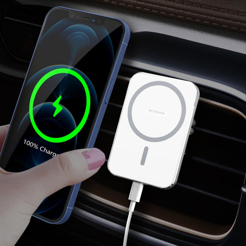 WK WP-U96 Flash Series Magsafe Car Air Outlet Vent Mount Clamp Holder 15W Fast Charging Qi Magnetic Wireless Charger - HoMEdemic™ 