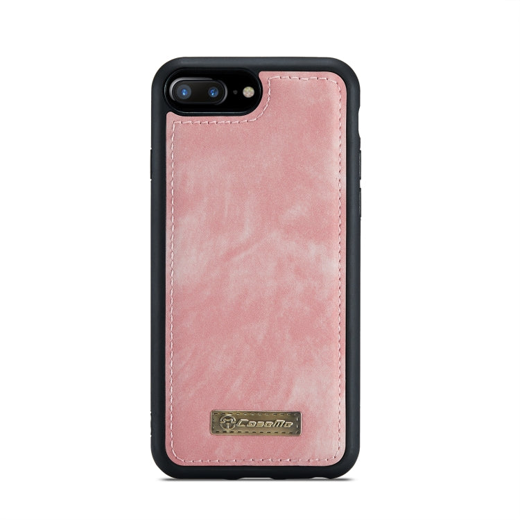 CaseMe for iPhone 8 Plus & 7 Plus   Multifunctional Leather Billfold with Detachable Magnetic PC Back Protective Case & Holder & 11 Card Slots & 3 Cash Slots & 1 Zipper Wallet & 2 Photo Frames & 3 Magnetic Clasps (Pink) - HoMEdemic™ 