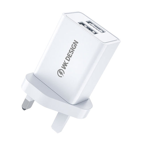 WK WP-U119 10W Dual USB Ports Travel Charger Power Adapter, UK Plug - HoMEdemic™ 