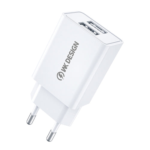 WK WP-U119 10W Dual USB Ports Travel Charger Power Adapter, EU Plug - HoMEdemic™ 