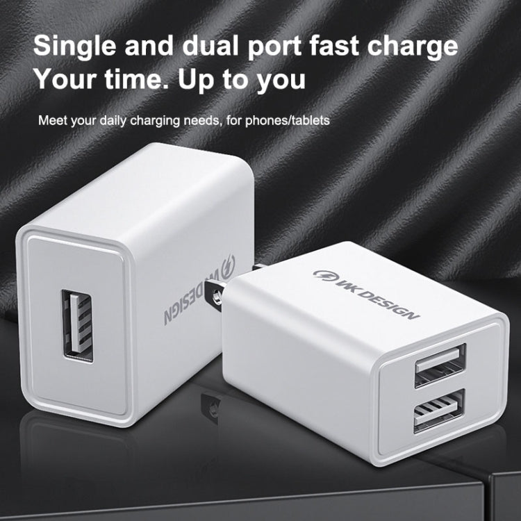 WK WP-U118 10W Single USB Port Travel Charger Power Adapter, US Plug - HoMEdemic™ 