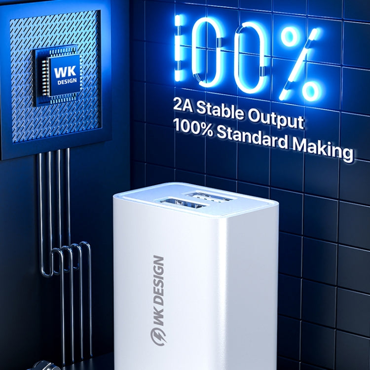 WK WP-U118 10W Single USB Port Travel Charger Power Adapter, EU Plug - HoMEdemic™ 