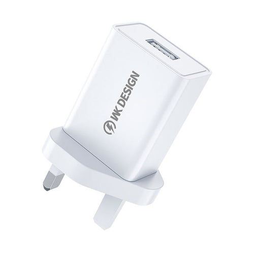 WK WP-U118 10W Single USB Port Travel Charger Power Adapter, UK Plug - HoMEdemic™ 