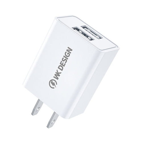 WK WP-U119 10W Dual USB Ports Travel Charger Power Adapter, US Plug - HoMEdemic™ 