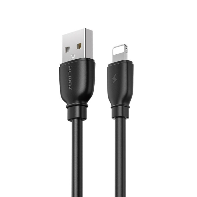 REMAX RC-138i 2.4A USB to 8 Pin Suji Pro Fast Charging Data Cable, Cable Length: 1m (Black) - HoMEdemic™ 