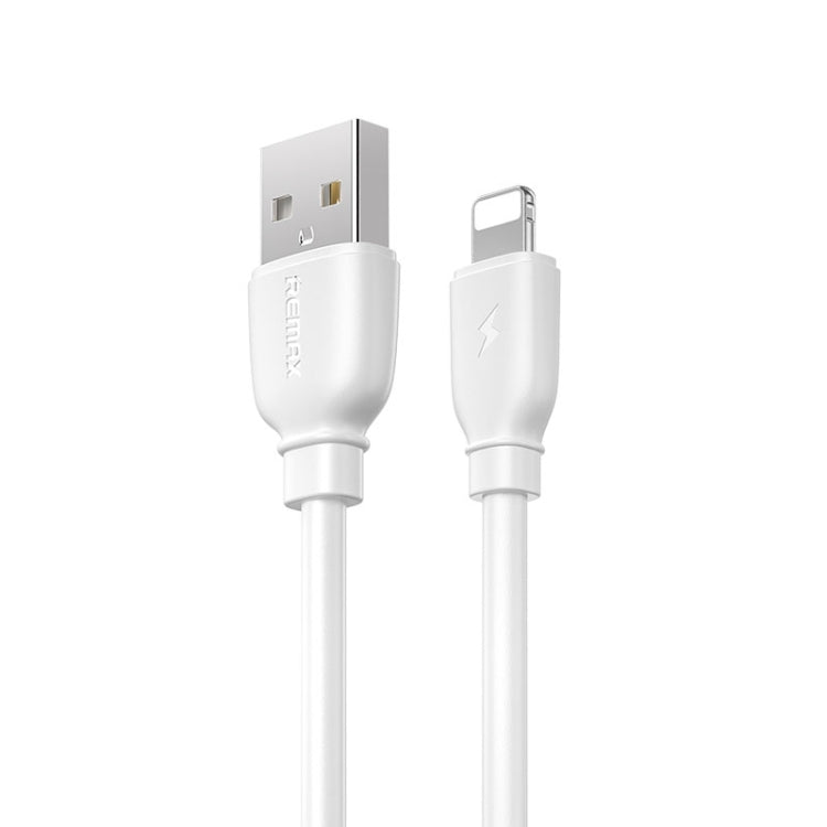 REMAX RC-138i 2.4A USB to 8 Pin Suji Pro Fast Charging Data Cable, Cable Length: 1m (White) - HoMEdemic™ 