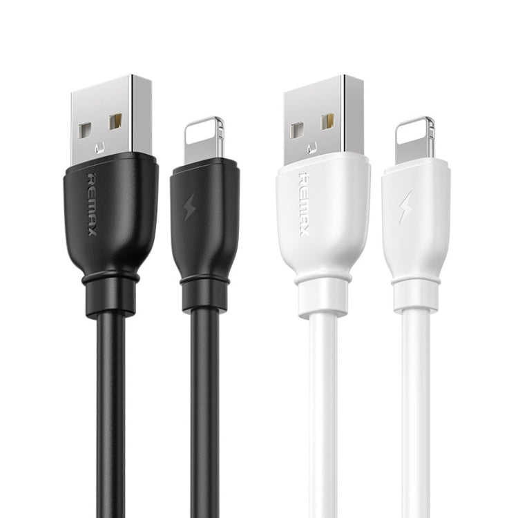 REMAX RC-138i 2.4A USB to 8 Pin Suji Pro Fast Charging Data Cable, Cable Length: 1m (Black) - HoMEdemic™ 