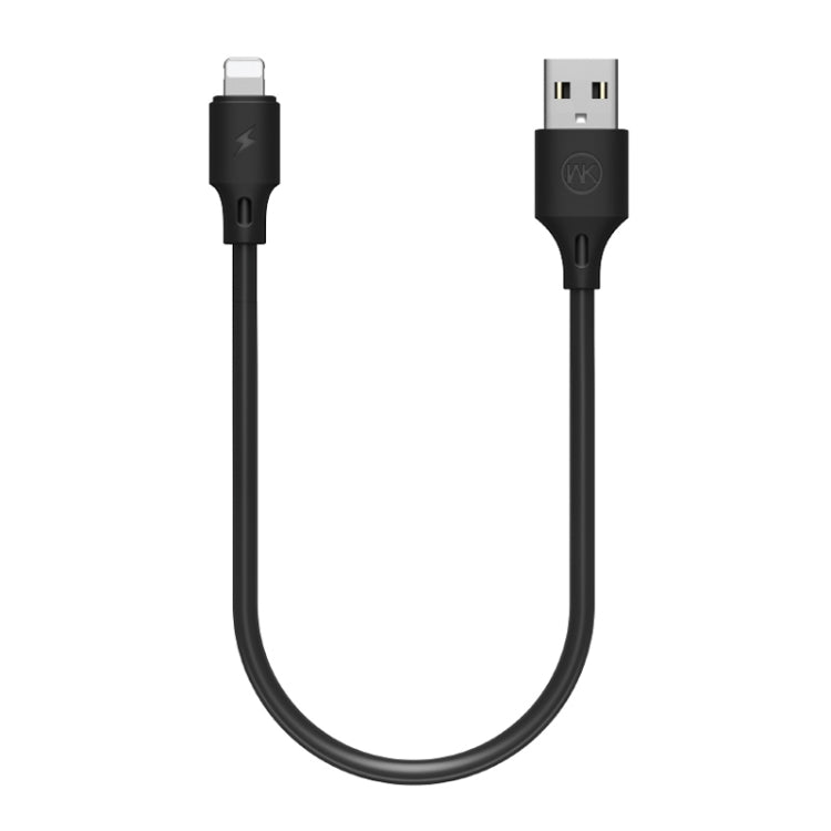 WK WDC-105i 2.4A 8 Pin Full Speed Pro Charging Data Cable, Length: 25cm(Black) - HoMEdemic™ 