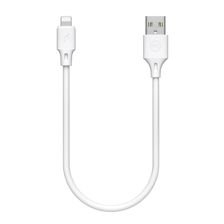 WK WDC-105i 2.4A 8 Pin Full Speed Pro Charging Data Cable, Length: 25cm(White) - HoMEdemic™ 