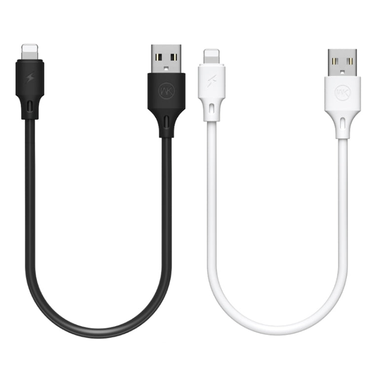 WK WDC-105i 2.4A 8 Pin Full Speed Pro Charging Data Cable, Length: 25cm(Black) - HoMEdemic™ 