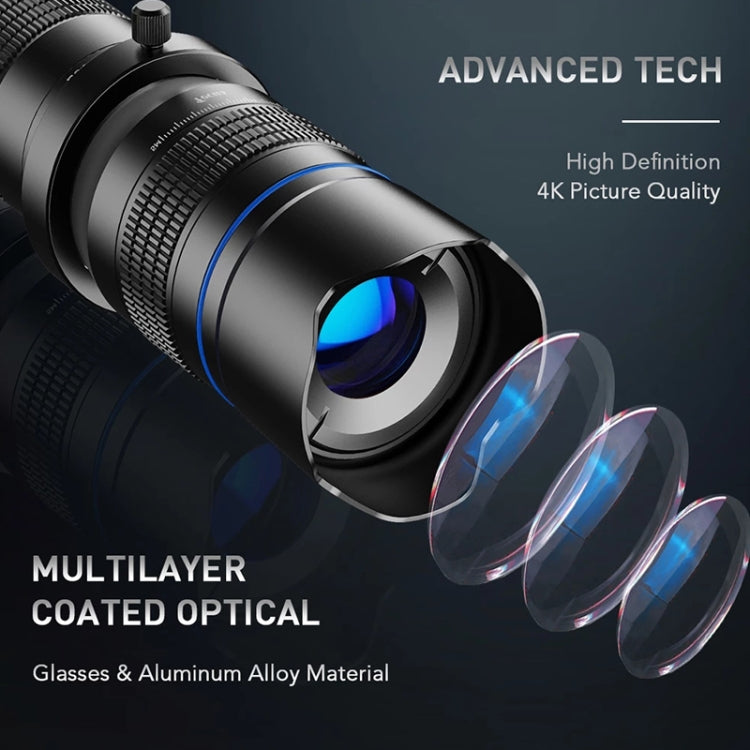 APEXEL APL-20-40XJJ04 20-40X HD External Dual-adjustment Zoom Telescope Universal Telephoto Phone Lens - HoMEdemic™ 