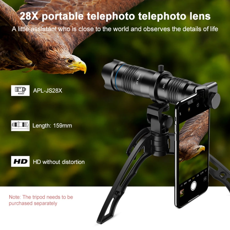 APEXEL APL-JS28X 28X HD External Dual-adjustment Zoom Telescope Universal Telephoto Phone Lens - HoMEdemic™ 
