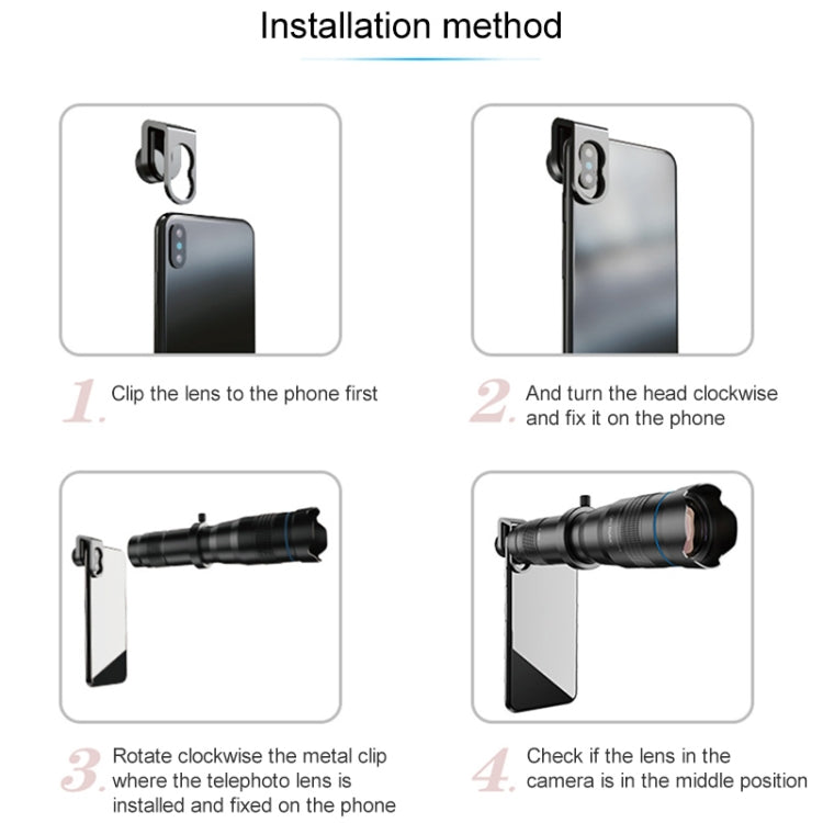 APEXEL APL-JS28X 28X HD External Dual-adjustment Zoom Telescope Universal Telephoto Phone Lens - HoMEdemic™ 