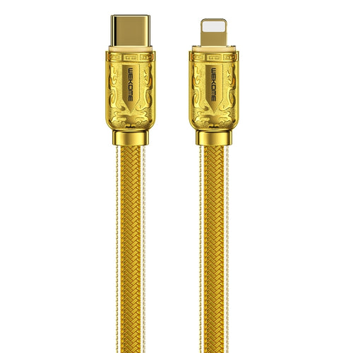 WK WDC-163 8 Pin PD 20W Fast Charging Data Cable, Length: 1m (Gold) - HoMEdemic™ 