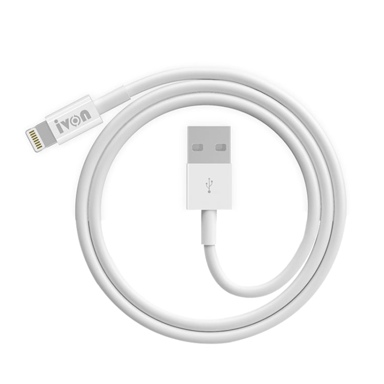 IVON CA70 8 Pin Fast Charging Data Cable, Length: 1m (White) - HoMEdemic™ 
