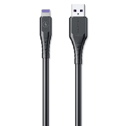 WK WDC-152 6A 8 Pin Fast Charging Data Cable, Length: 2m (Black) - HoMEdemic™ 