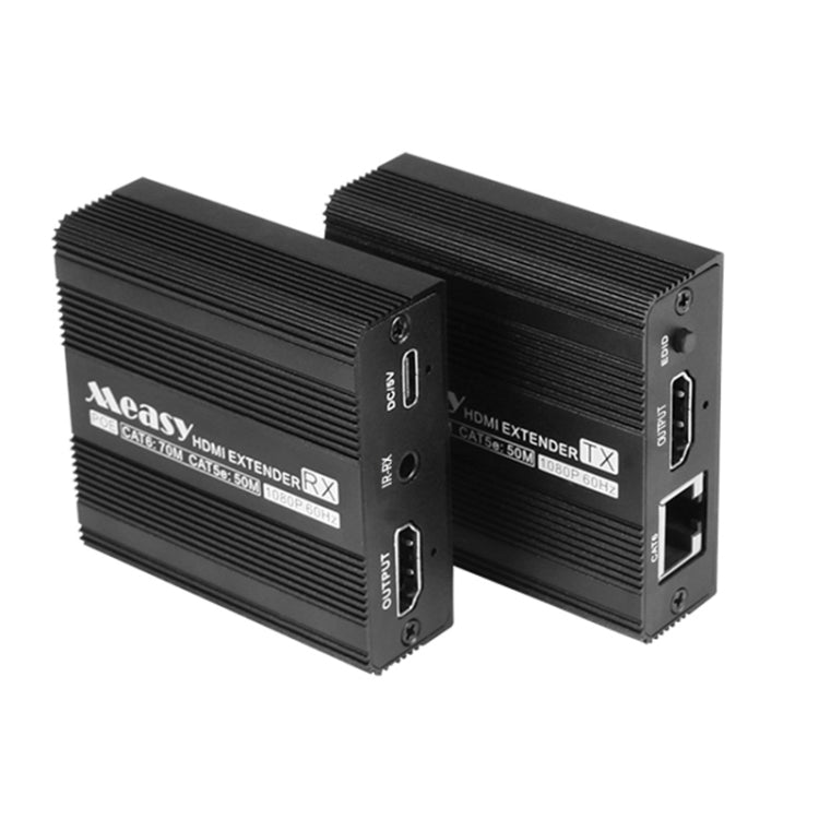 Measy ET100 HDMI Extender Transmitter + Receiver Converter Ethernet Cable, Transmission Distance: 70m (EU Plug) - HoMEdemic™ 
