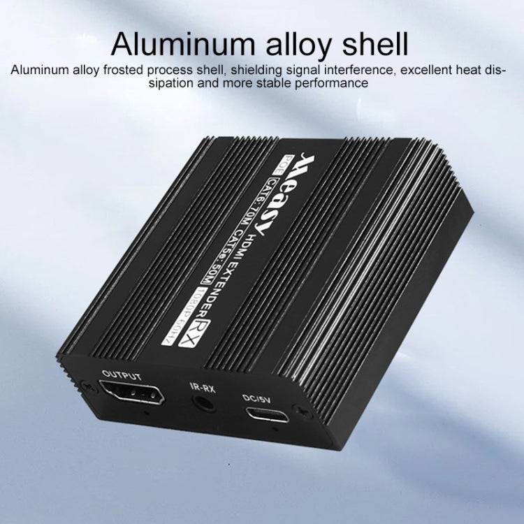 Measy ET100 HDMI Extender Transmitter + Receiver Converter Ethernet Cable, Transmission Distance: 70m (EU Plug) - HoMEdemic™ 