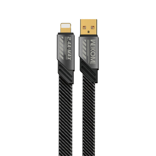 WK WDC-190i Mech Series 2.4A USB to 8 Pin Fast Charge Data Cable, Length: 1m(Tarnish) - HoMEdemic™ 