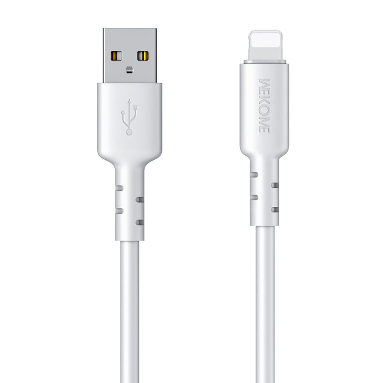 WEKOME WDC-01 Tidal Energy Series 2.4A USB to 8 Pin PVC Data Cable, Length: 1m (White) - HoMEdemic™ 