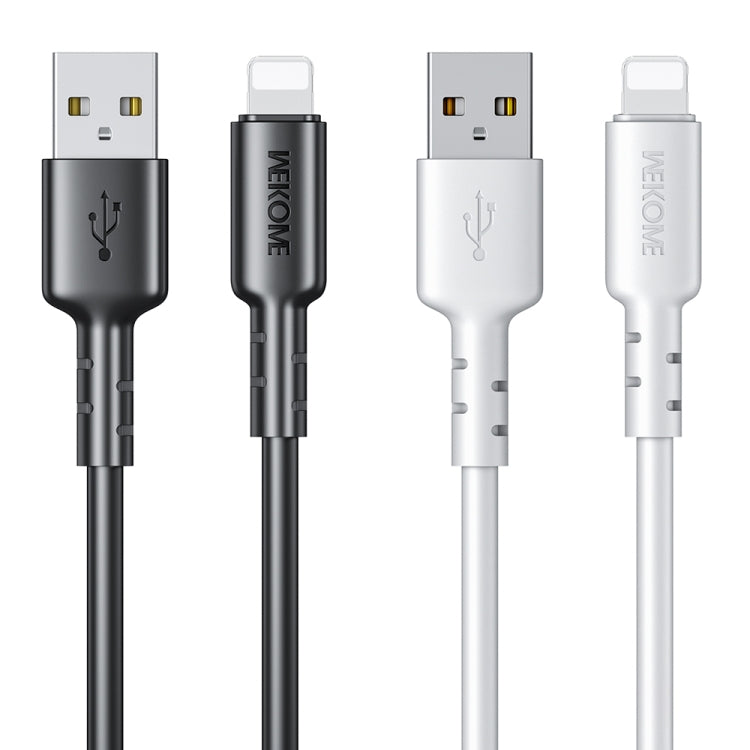 WEKOME WDC-01 Tidal Energy Series 2.4A USB to 8 Pin PVC Data Cable, Length: 1m (White) - HoMEdemic™ 