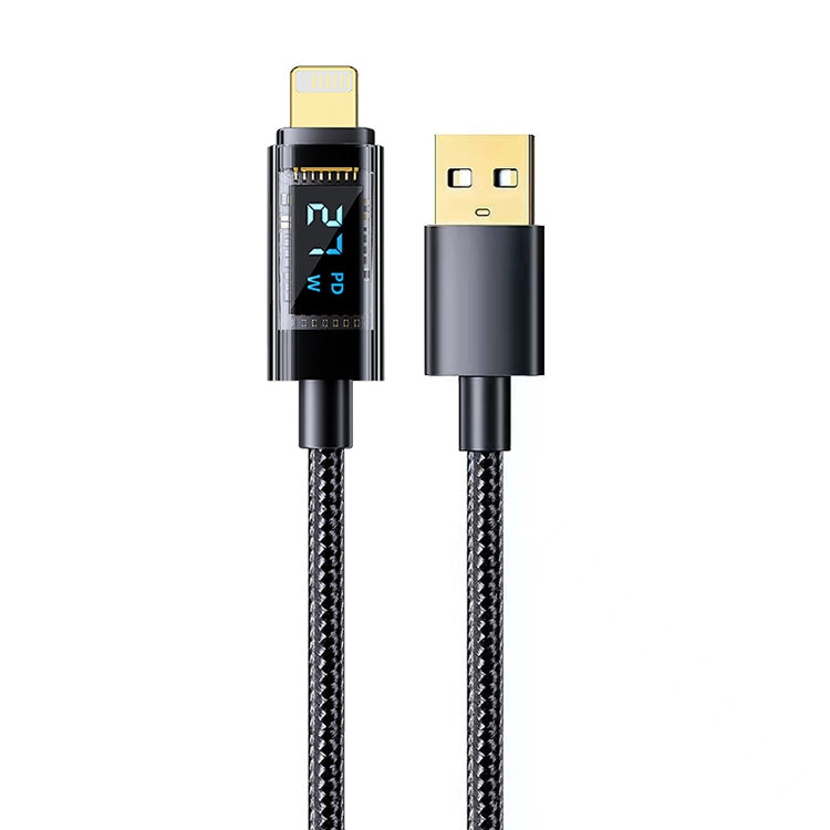 Mutural Li-CC008 1.2m 10W Transparent Digital Display USB to 8 Pin Charging Data Cable - HoMEdemic™ 
