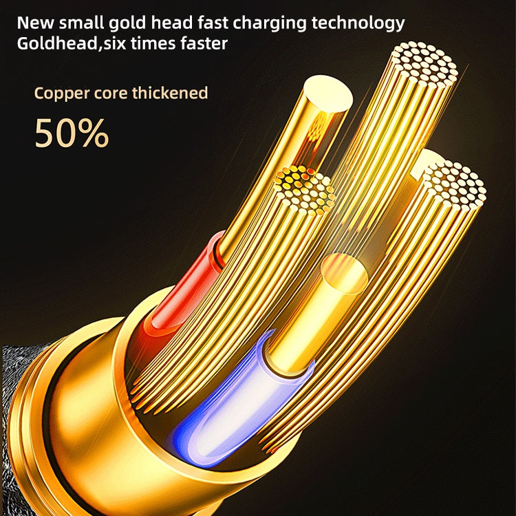 Mutural Li-CC008 1.2m 10W Transparent Digital Display USB to 8 Pin Charging Data Cable - HoMEdemic™ 