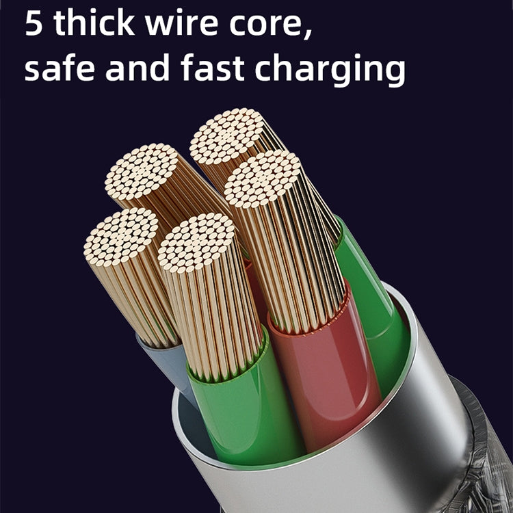 Mutural Li-CC012 1.2m 10W Transparent USB to 8 Pin Charging Data Cable - HoMEdemic™ 