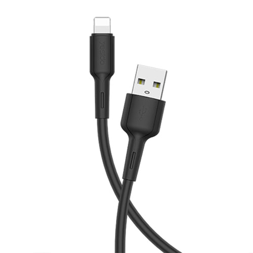 Yesido CA42 2.4A USB to 8 Pin Charging Cable, Length: 1m (Black) - HoMEdemic™ 