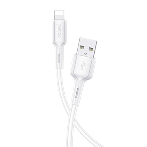 Yesido CA42 2.4A USB to 8 Pin Charging Cable, Length: 1m (White) - HoMEdemic™ 