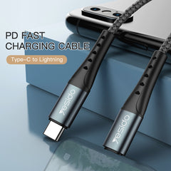 Yesido CA64 2.4A USB-C / Type-C to 8 Pin Charging Cable, Length: 1.2m - HoMEdemic™ 