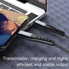 Yesido CA64 2.4A USB-C / Type-C to 8 Pin Charging Cable, Length: 1.2m - HoMEdemic™ 