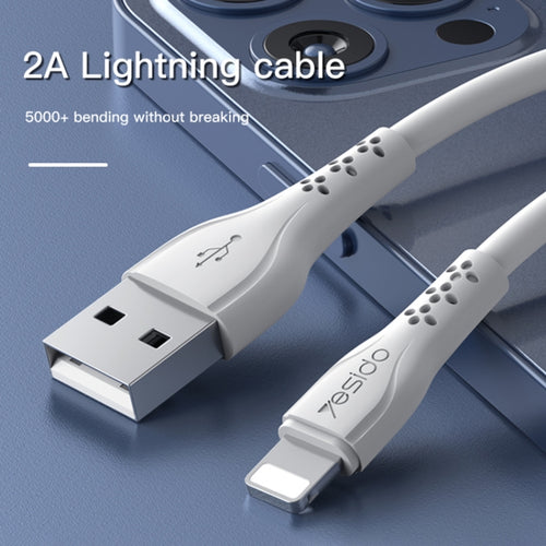 Yesido CA71 2A USB to 8 Pin Charging Cable, Length: 1m - HoMEdemic™ 