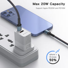 Yesido CA76 20W USB-C / Type-C to 8 Pin Charging Cable, Length: 1.2m - HoMEdemic™ 