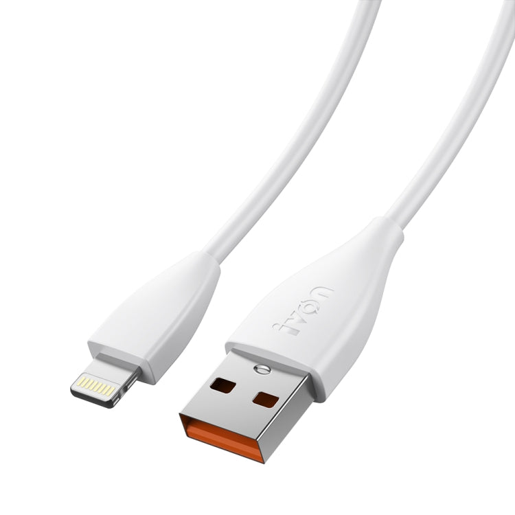 IVON CA87 USB to 8 Pin TPE Fast Charge Data Cable, Cable Length: 1m(White) - HoMEdemic™ 