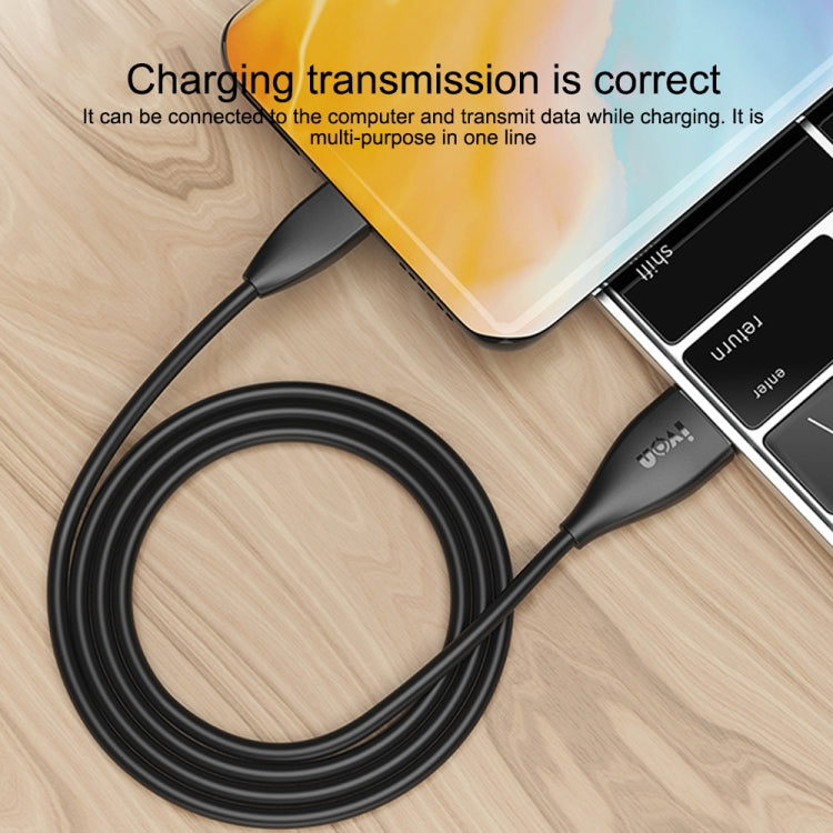IVON CA87 USB to 8 Pin TPE Fast Charge Data Cable, Cable Length: 1m(Black) - HoMEdemic™ 