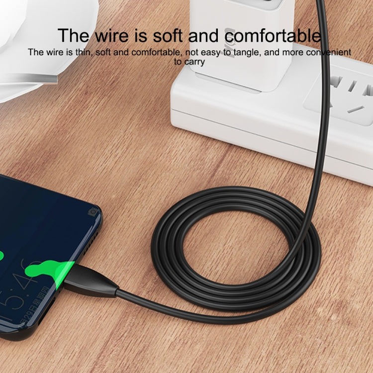IVON CA87 USB to 8 Pin TPE Fast Charge Data Cable, Cable Length: 1m(Black) - HoMEdemic™ 
