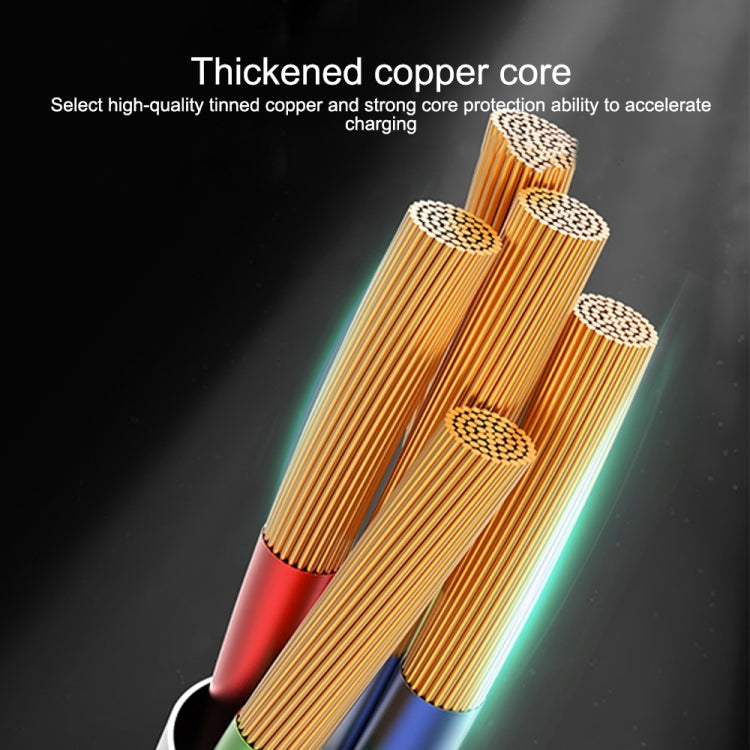 IVON CA88 12W 2.4A USB to 8 Pin Nylon Braid Fast Charge Data Cable, Cable Length: 1m (Black) - HoMEdemic™ 