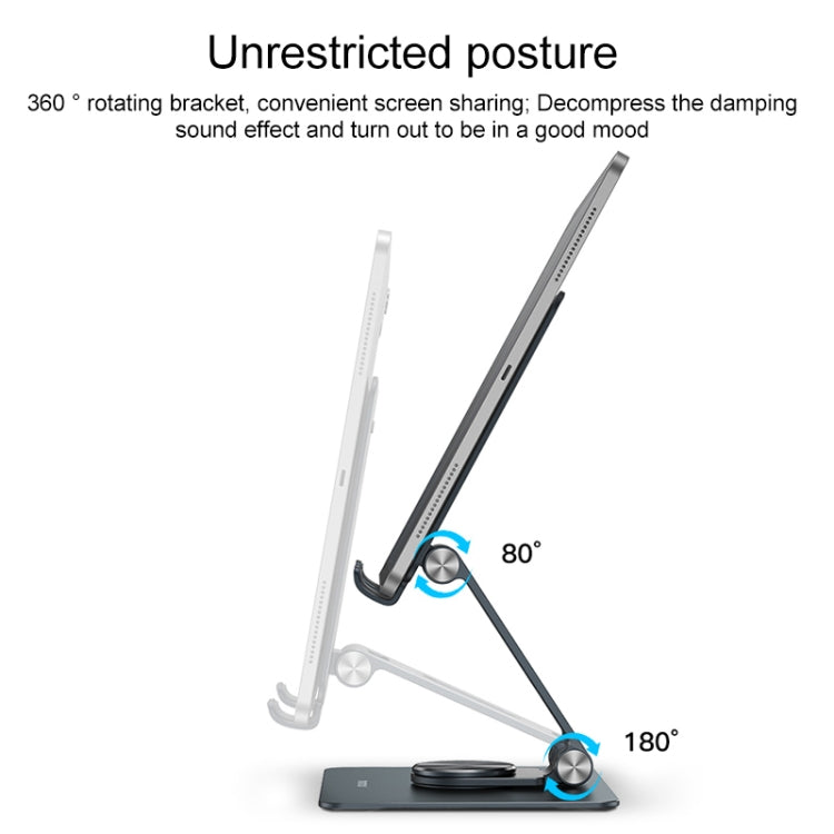 MOMAX KH8 Aluminum Alloy Rotating Folding Tablet Holder - HoMEdemic™ 