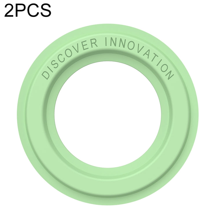 2 PCS NILLKIN Portable PU Leather Magnetic Ring Sticker (Green) - HoMEdemic™ 